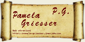 Pamela Griesser vizit kartica